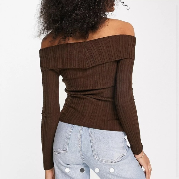 ASOS Design Off Shoulder Sweater - Picture 6 of 10